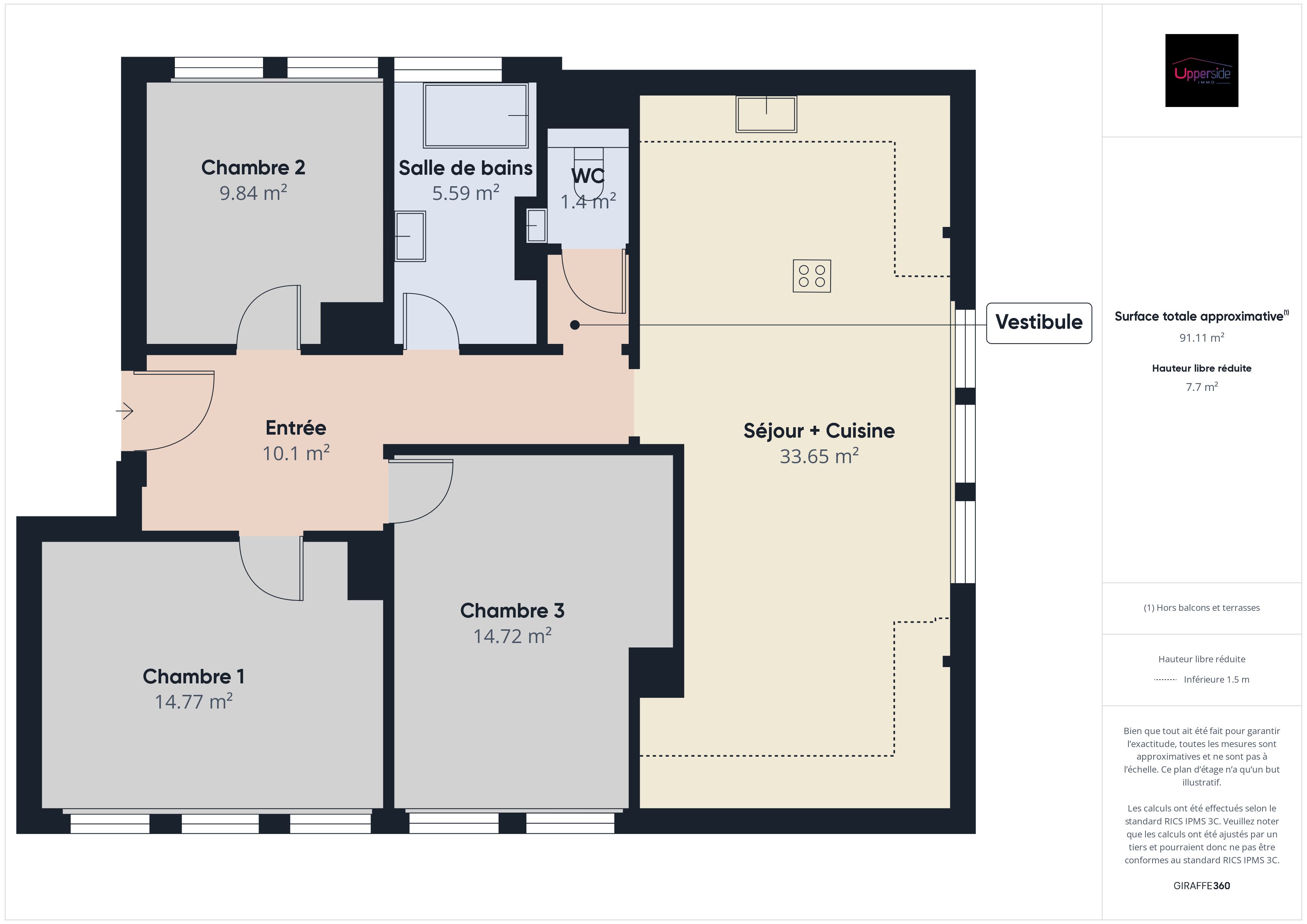 HORUS – Appartement 4 pièces au dernier étage en très bon état Image