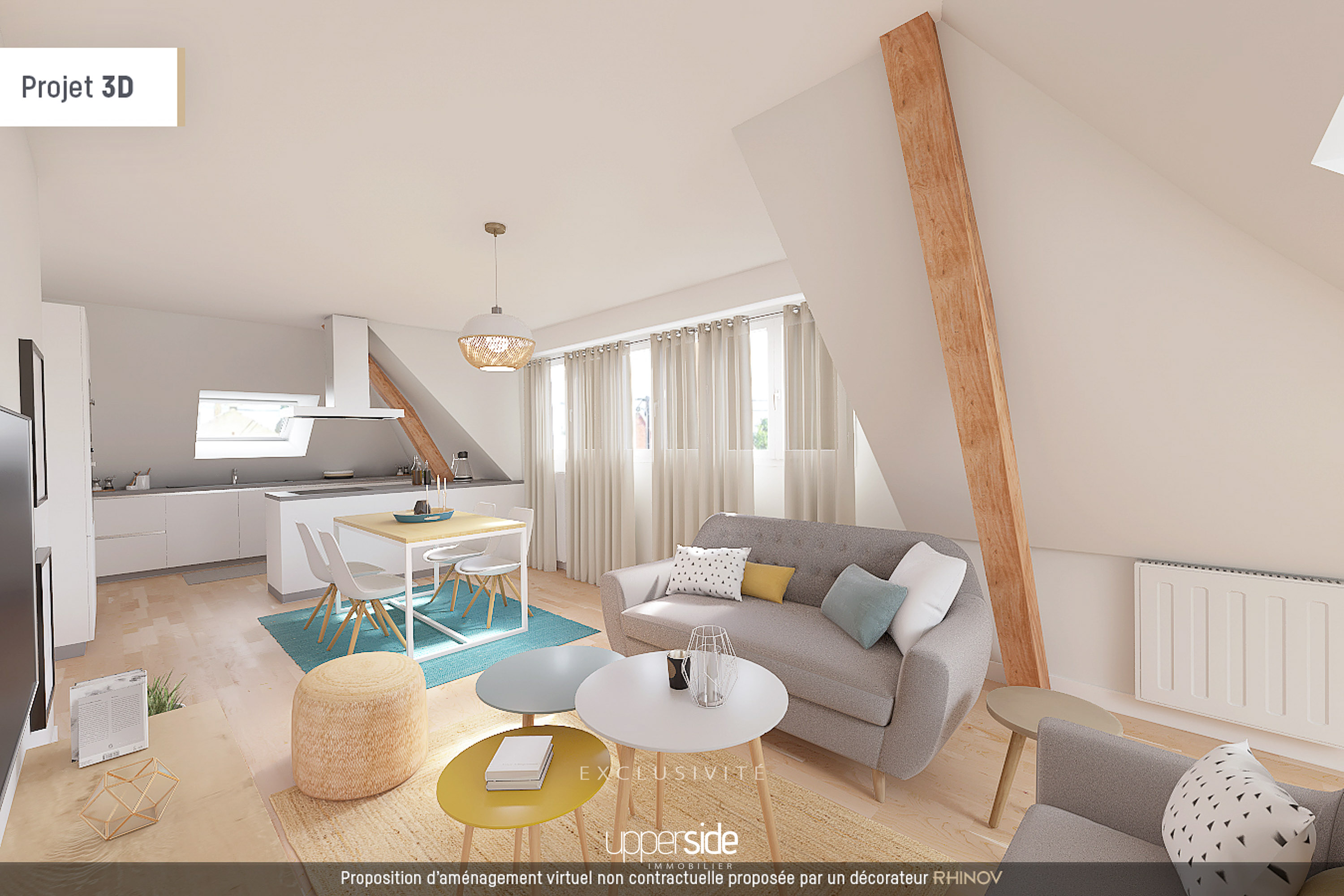 HORUS – Appartement 4 pièces au dernier étage en très bon état Image